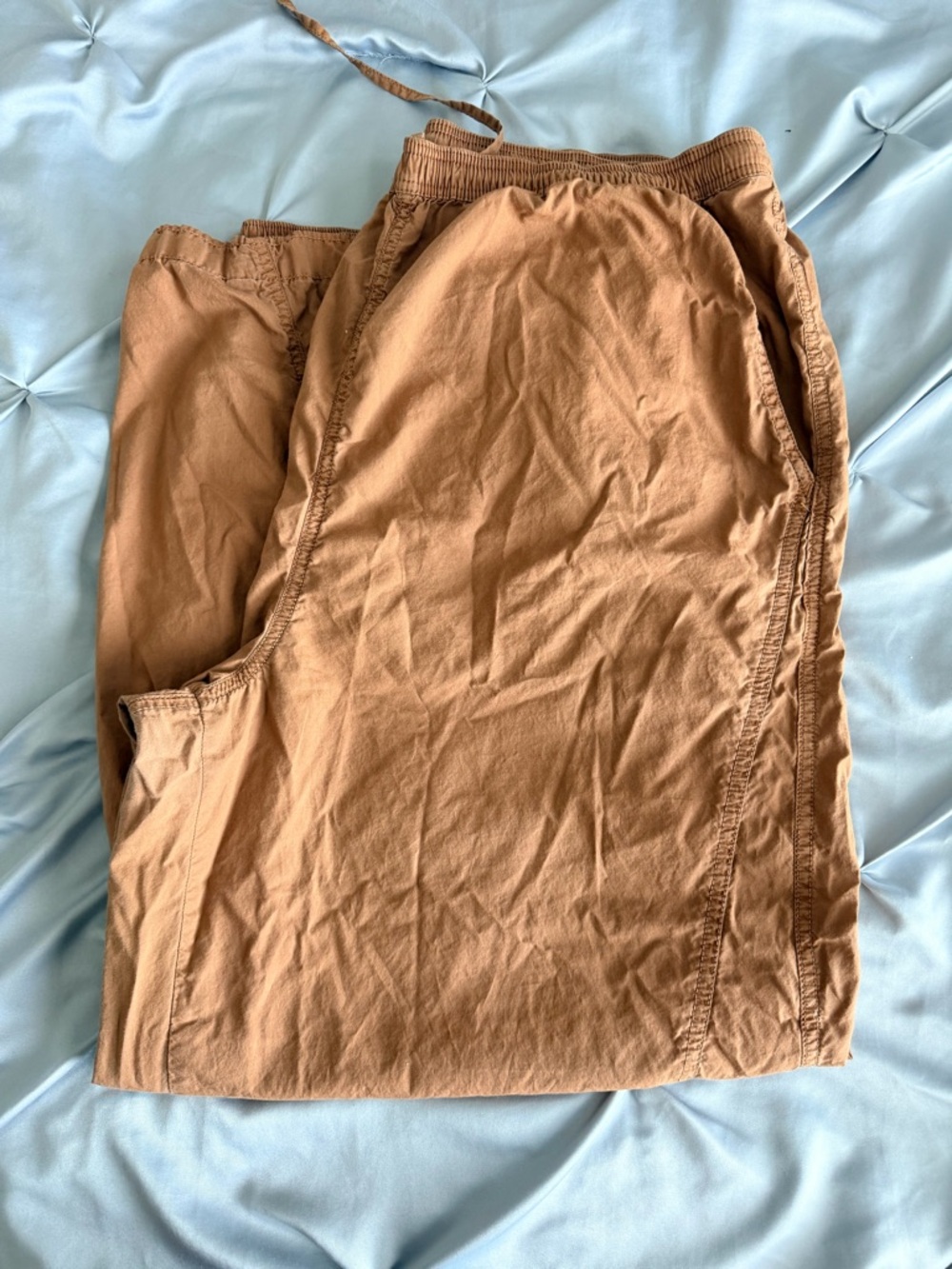 Aerie Women's Drawstring Track Joggers in Tan